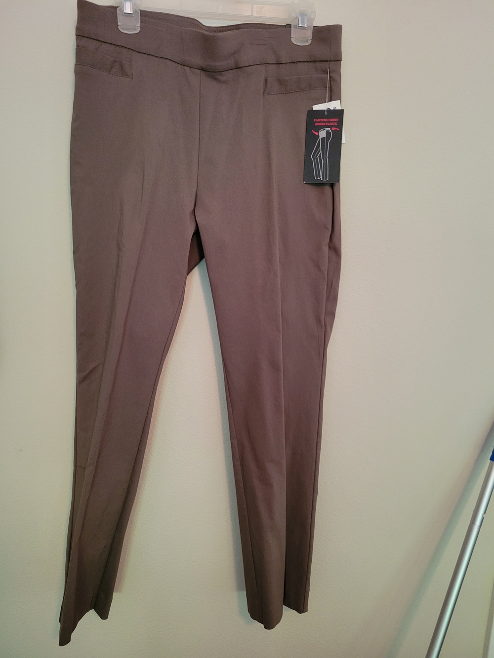 Briggs & Riley Women's Slim Trousers in Brown